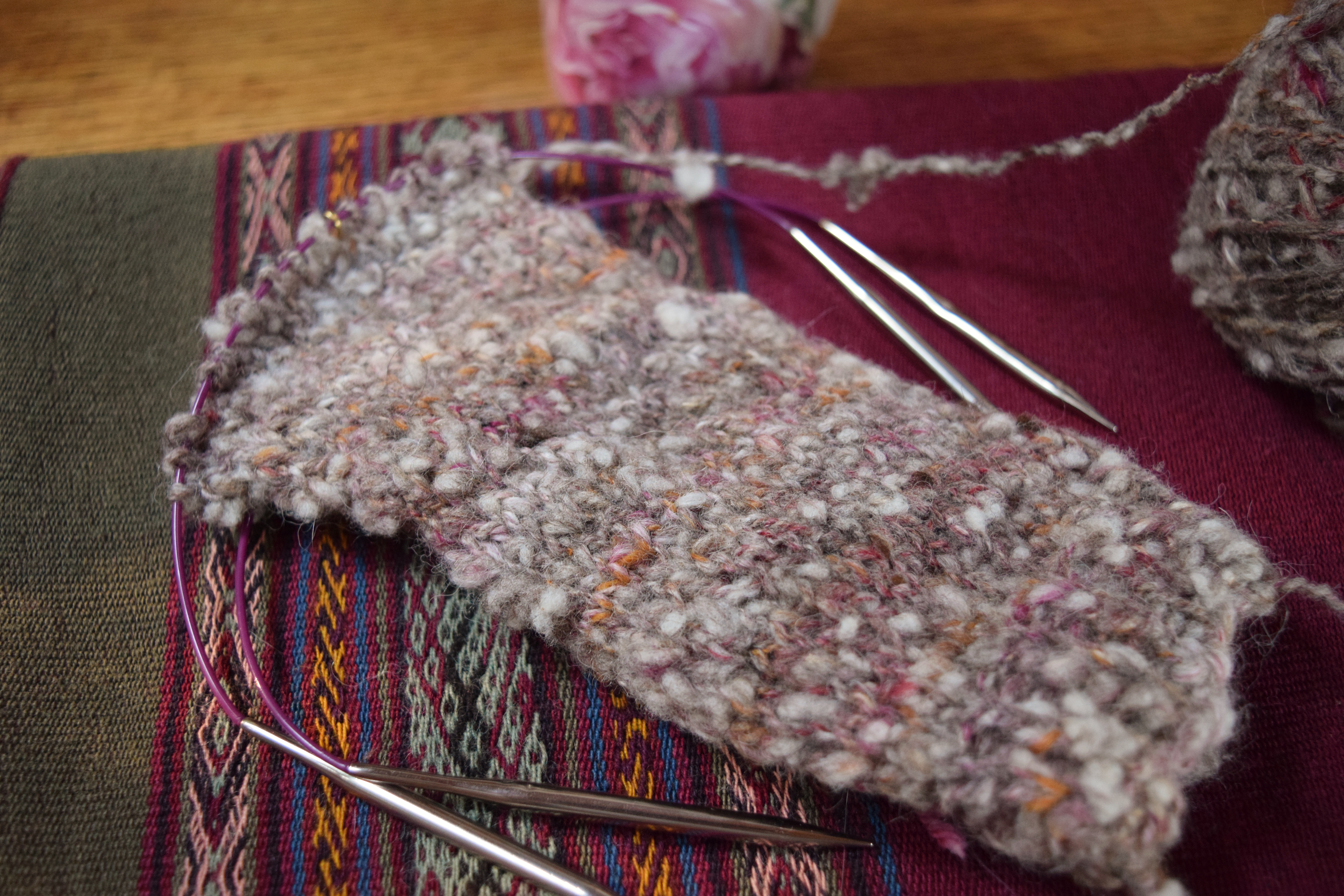 jenjoycedesign© handspun mitt