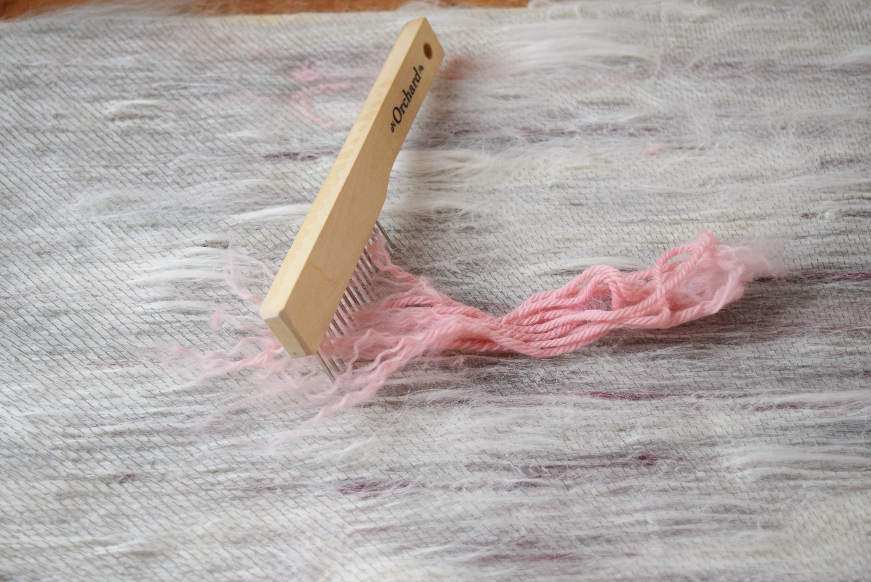 jenjoycedesign© yarn combing
