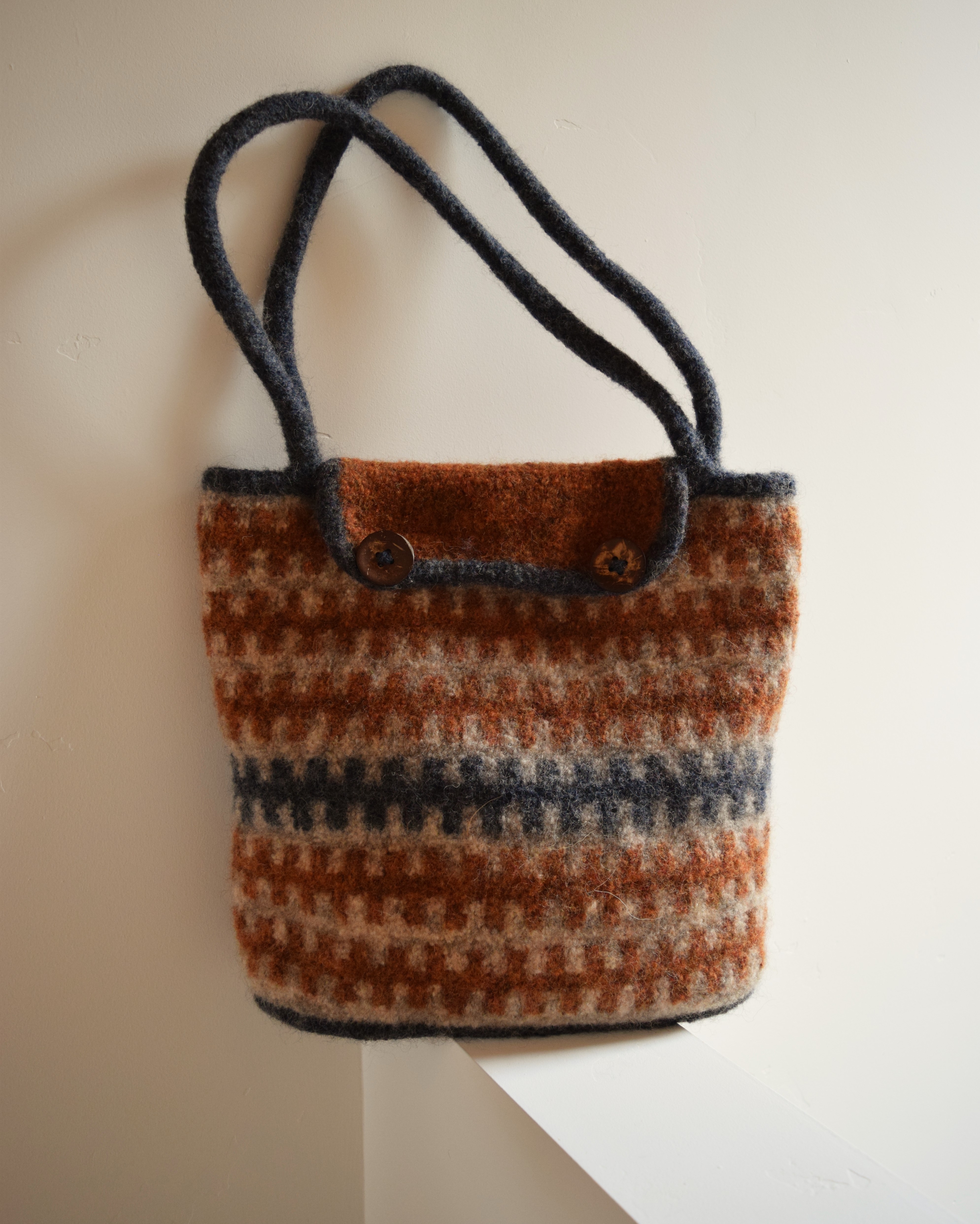 jenjoycedesign© after felting bag