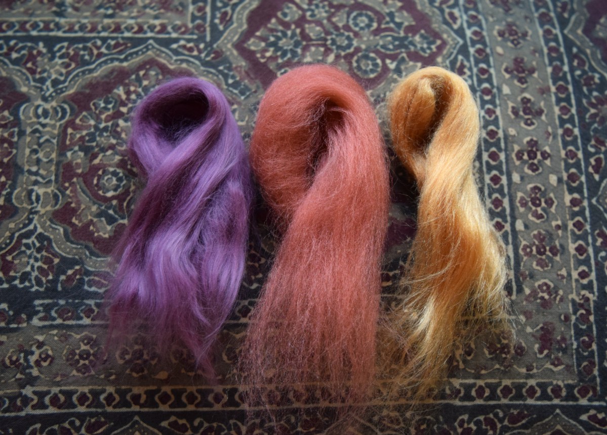 Wool, cotton, and silk.